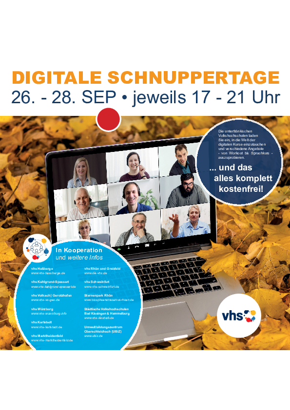 Digitale Schnuppertage Herbst 2022